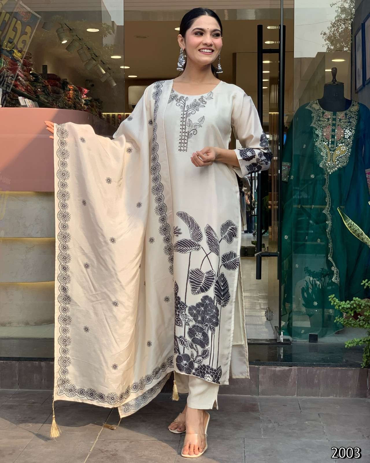 MF TANISHA VOL 27 VISCOSE DESIGNER WORKS READY MADE LADIES SUIT