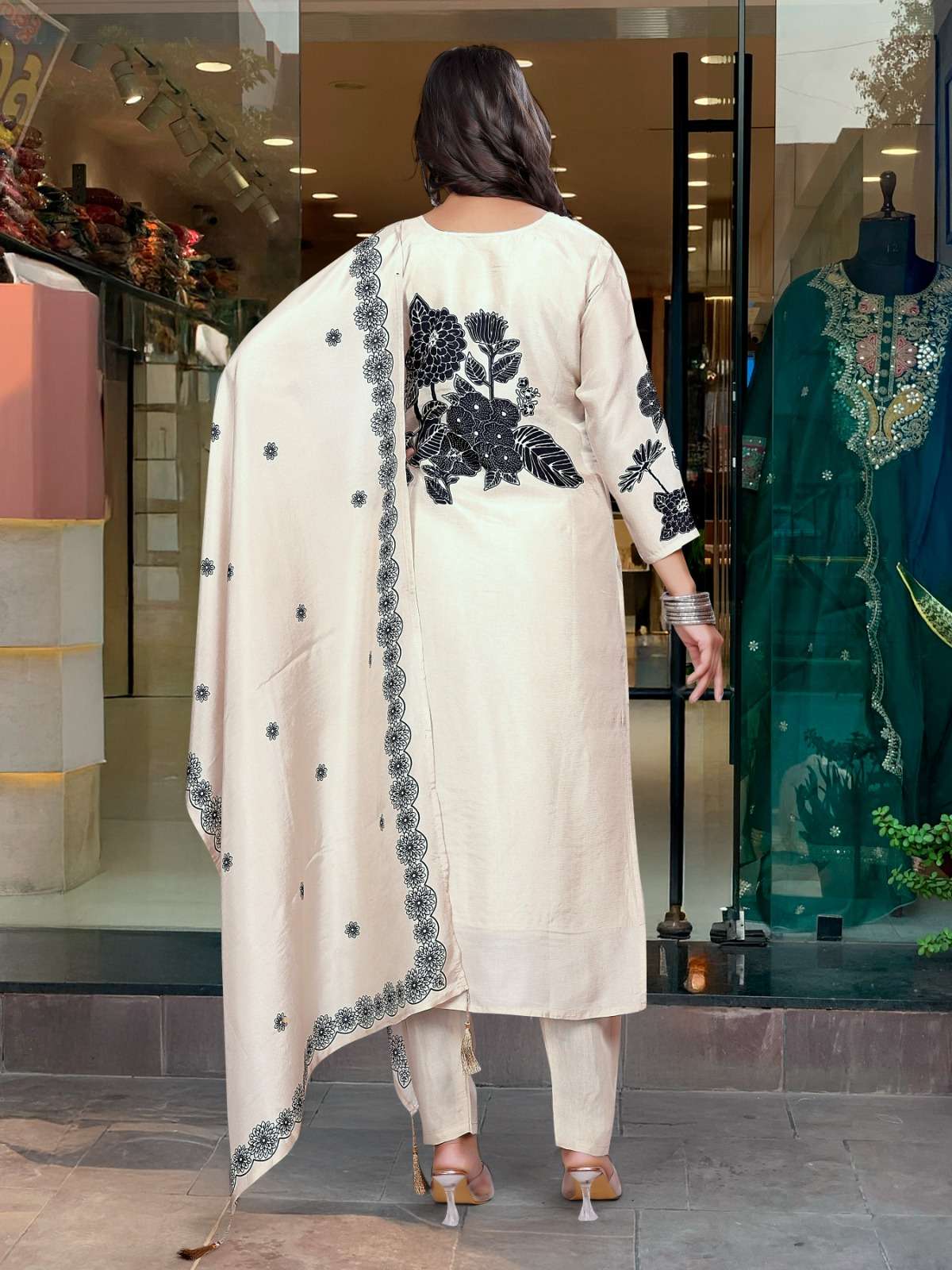 MF TANISHA VOL 27 VISCOSE DESIGNER WORKS READY MADE LADIES SUIT
