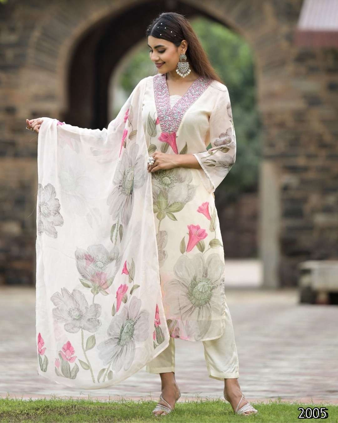 MF TANISHA VOL 27 VISCOSE DESIGNER WORKS READY MADE LADIES SUIT