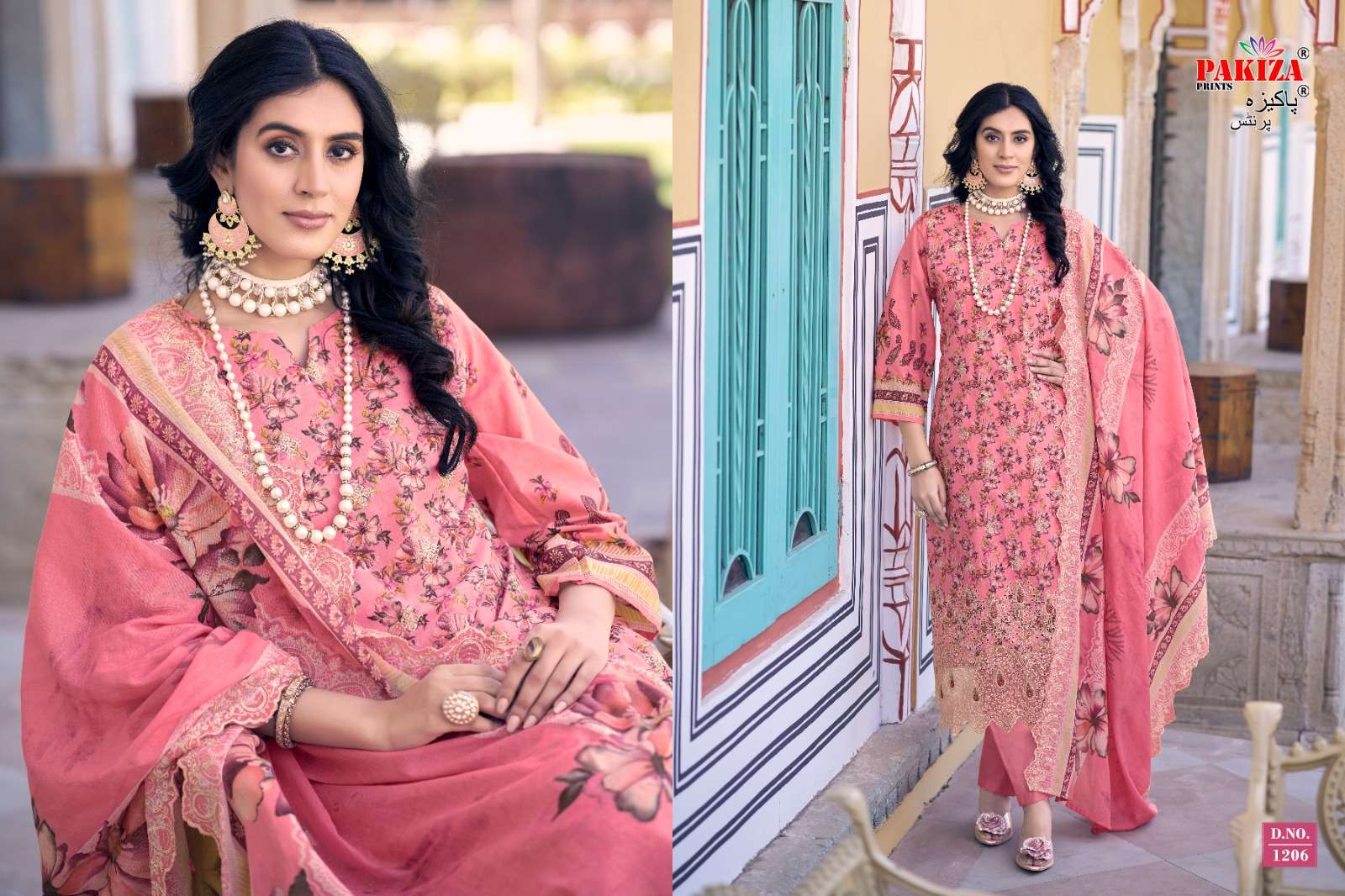 PAKIZA PRINTS FARAZ NX VOL 12 LAWN COTTON KASHMIRI WORK SUIT