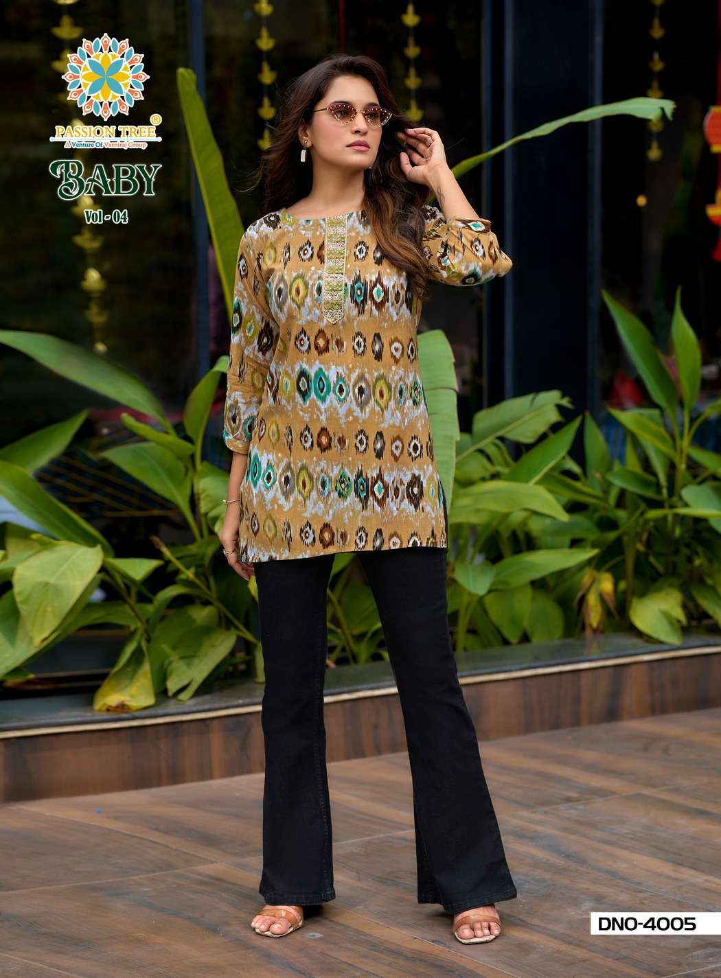 PASSION TREE BABY VOL 4 RAYON PRINT FANCY SHORT KURTI