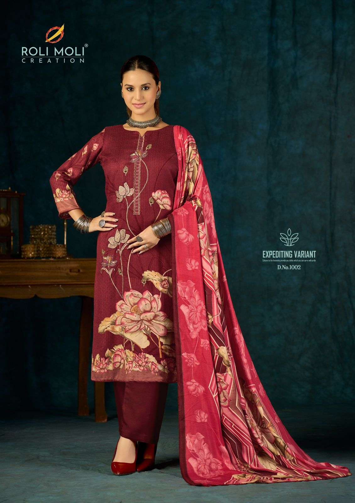 ROLI MOLI CREATION ALISHA PASHMINA DIGITAL PRINT WINTER WEAR SUIT