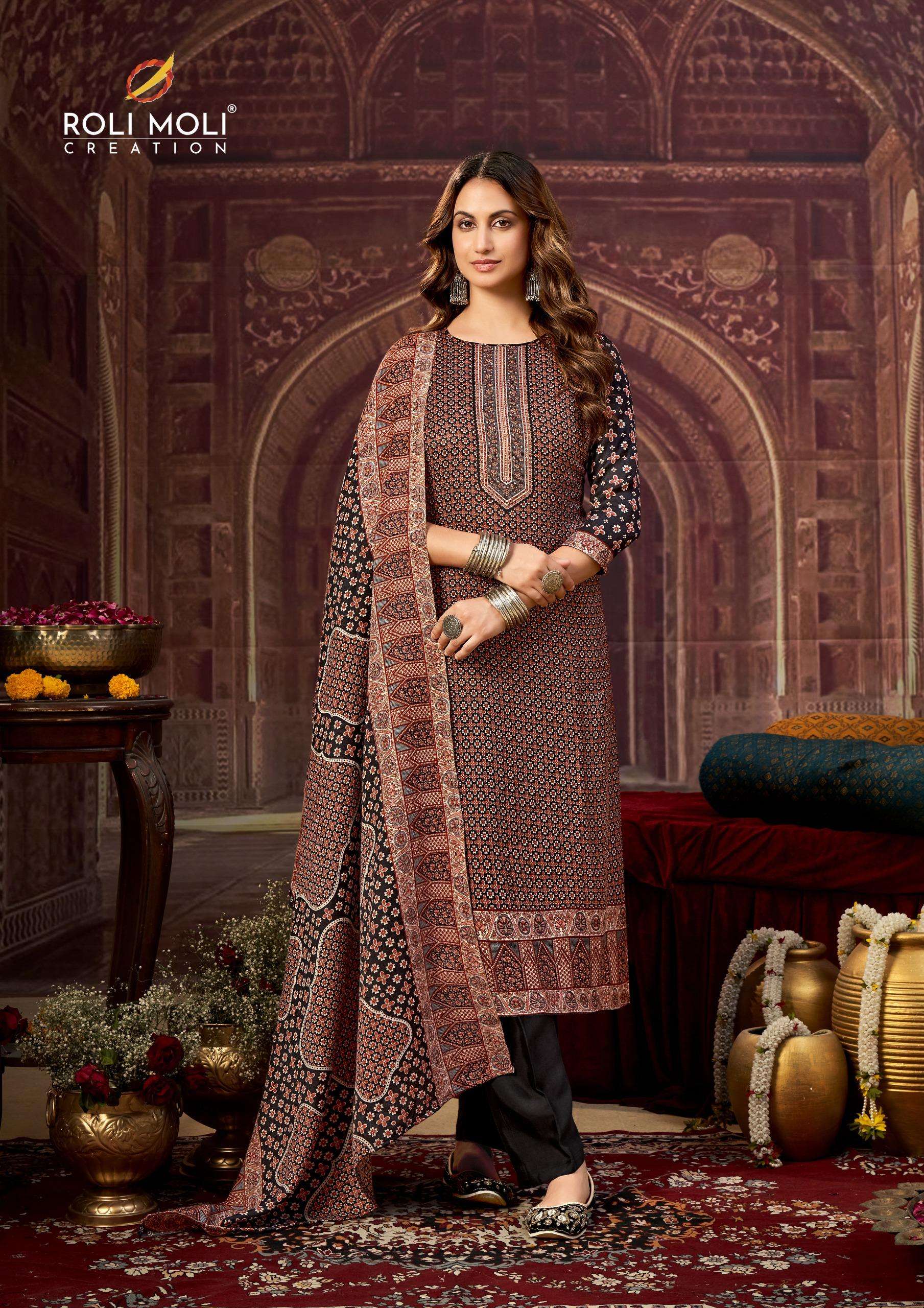 ROLI MOLI CREATION DILSHAD PASHMINA DIGITAL PRINT WINTER WEAR DRESS