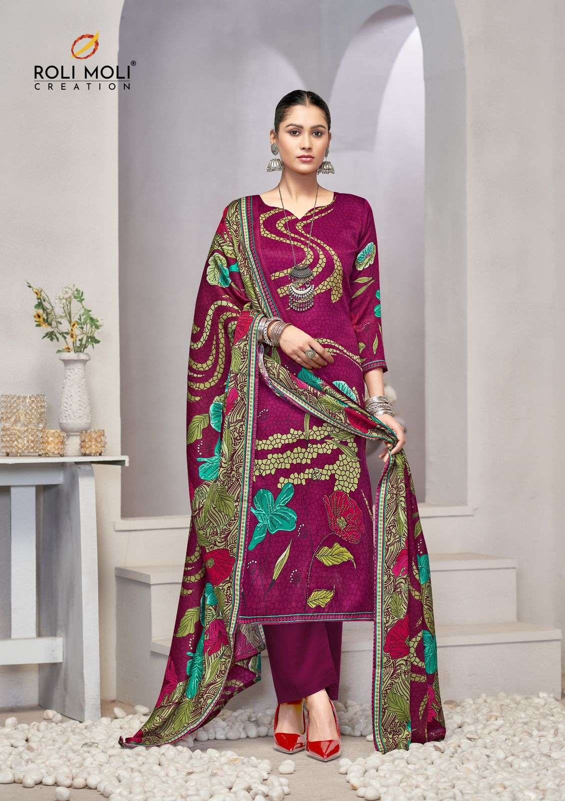 ROLI MOLI CREATION ISHARA PASHMINA PRINTED SALWAR SUIT