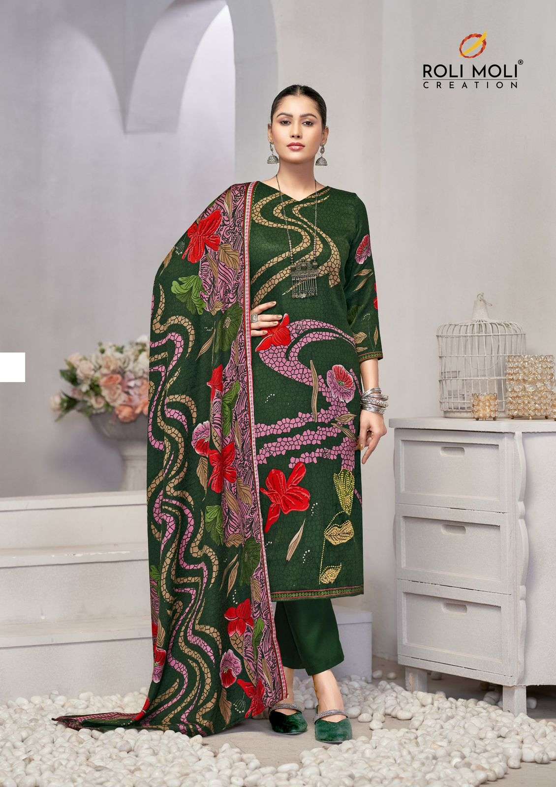 ROLI MOLI CREATION ISHARA PASHMINA PRINTED SALWAR SUIT