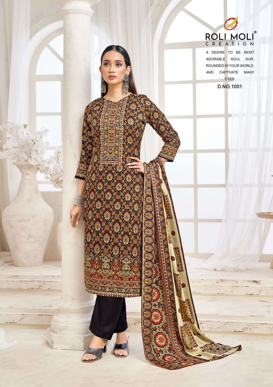 ROLI MOLI CREATION KIARA PASHMINA DIGITAL PRINTED WINTER AND DRESS 