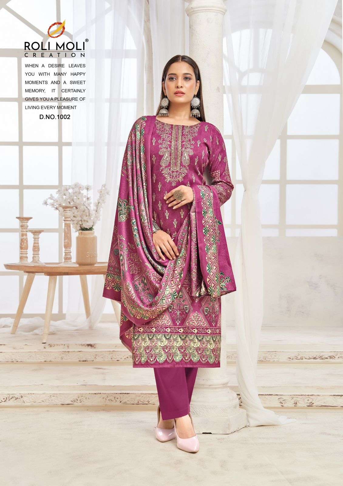 ROLI MOLI CREATION KIARA PASHMINA DIGITAL PRINTED WINTER AND DRESS 