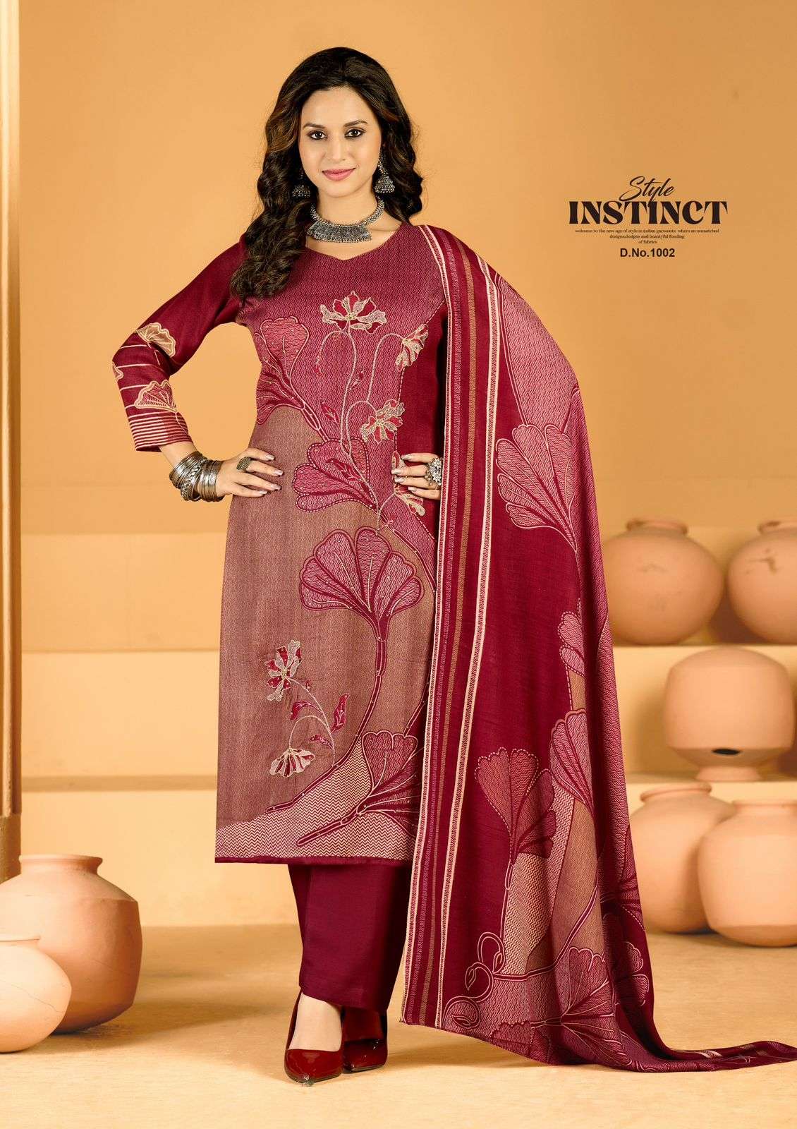 ROLI MOLI CREATION YALINA PASHMINA PRINT WITH EMBROIDERY WORK SUIT