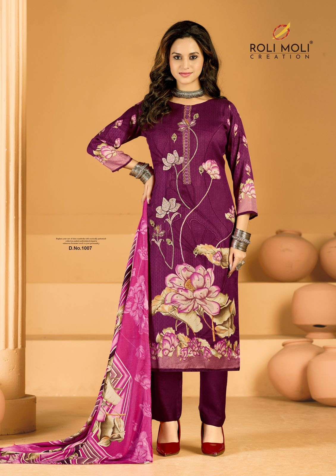 ROLI MOLI CREATION YALINA PASHMINA PRINT WITH EMBROIDERY WORK SUIT