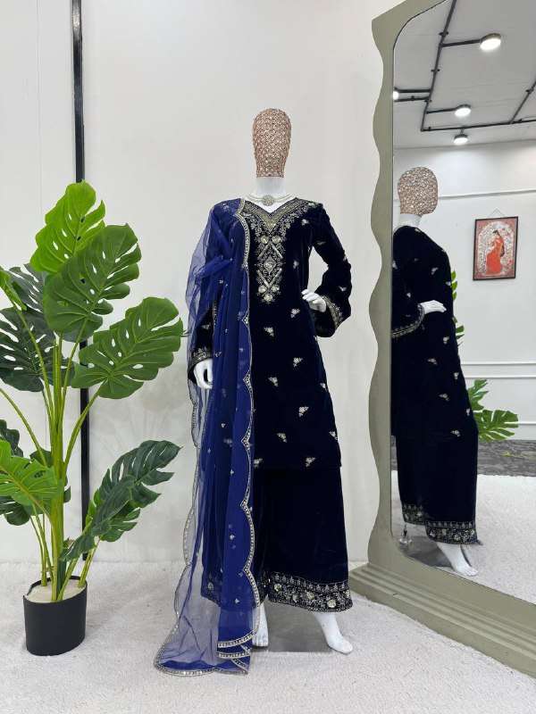 RTC 5783 VELVET SEQUENCE DESIGNER PARTY WEAR LADIES SUIT