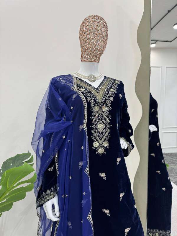 RTC 5783 VELVET SEQUENCE DESIGNER PARTY WEAR LADIES SUIT