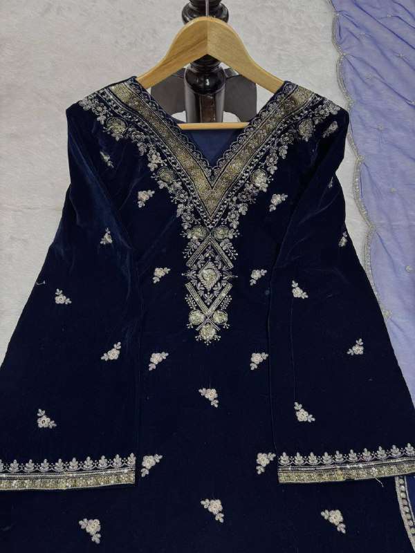 RTC 5783 VELVET SEQUENCE DESIGNER PARTY WEAR LADIES SUIT