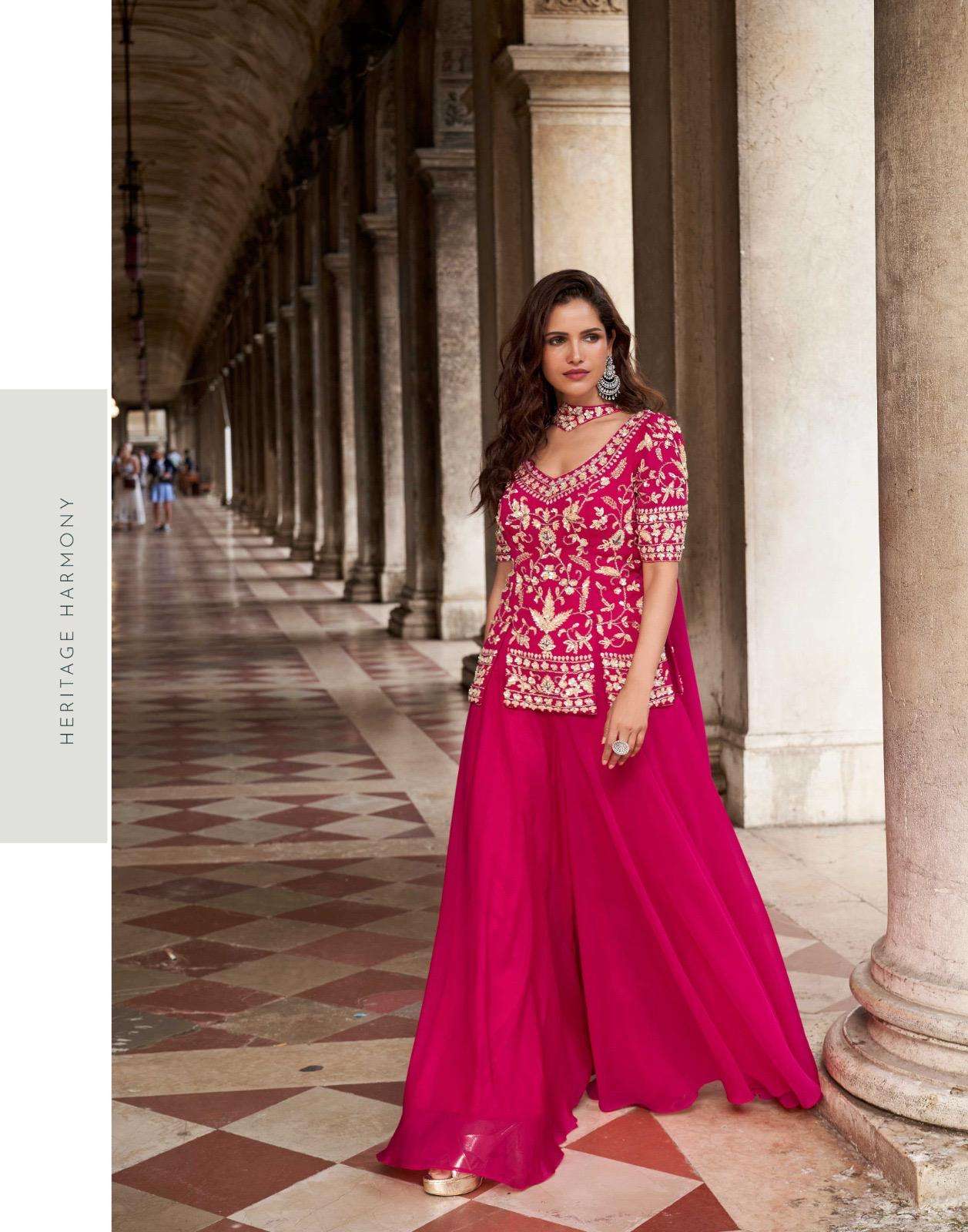 SAYURI DESIGNER BELA ORGANZA SILK HEAVY DESIGNER WEDDING WEAR SUIT