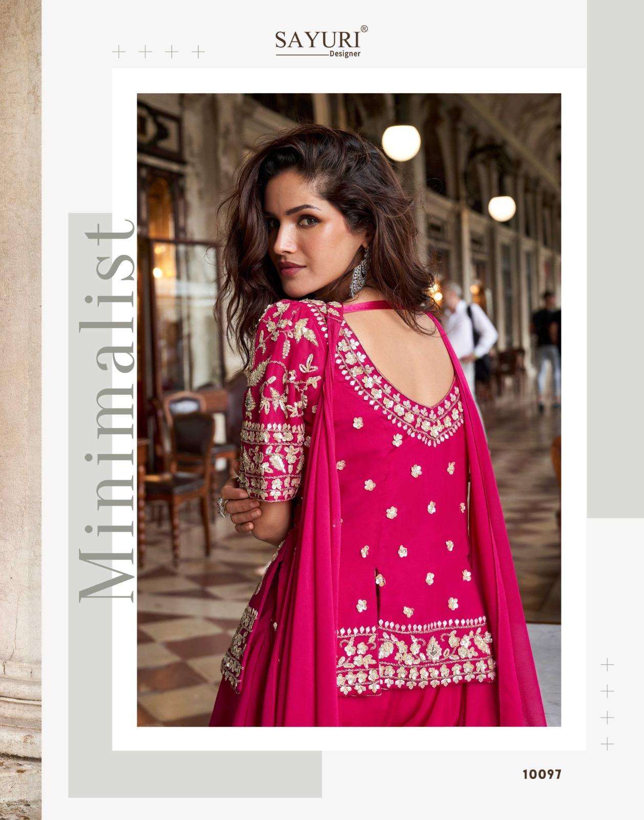 SAYURI DESIGNER BELA ORGANZA SILK HEAVY DESIGNER WEDDING WEAR SUIT