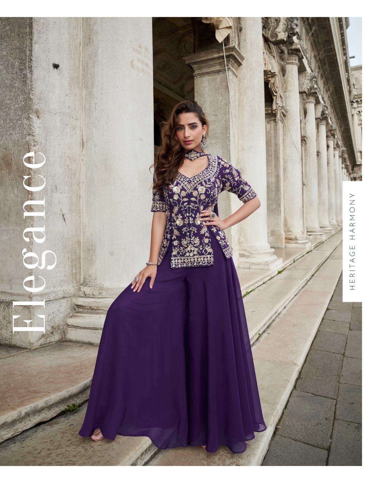 SAYURI DESIGNER BELA ORGANZA SILK HEAVY DESIGNER WEDDING WEAR SUIT