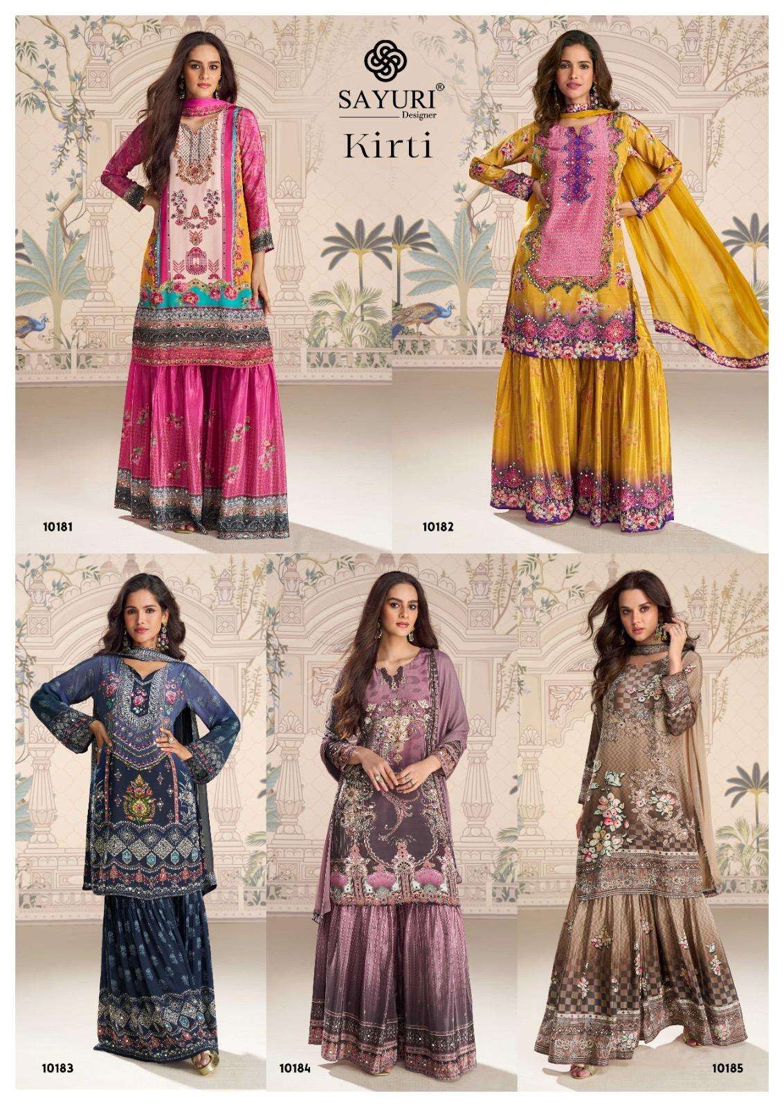 SAYURI DESIGNER KIRTI SILK HEAVY ELEGANT DESIGNER WEDDING WEAR LADIES DRESS