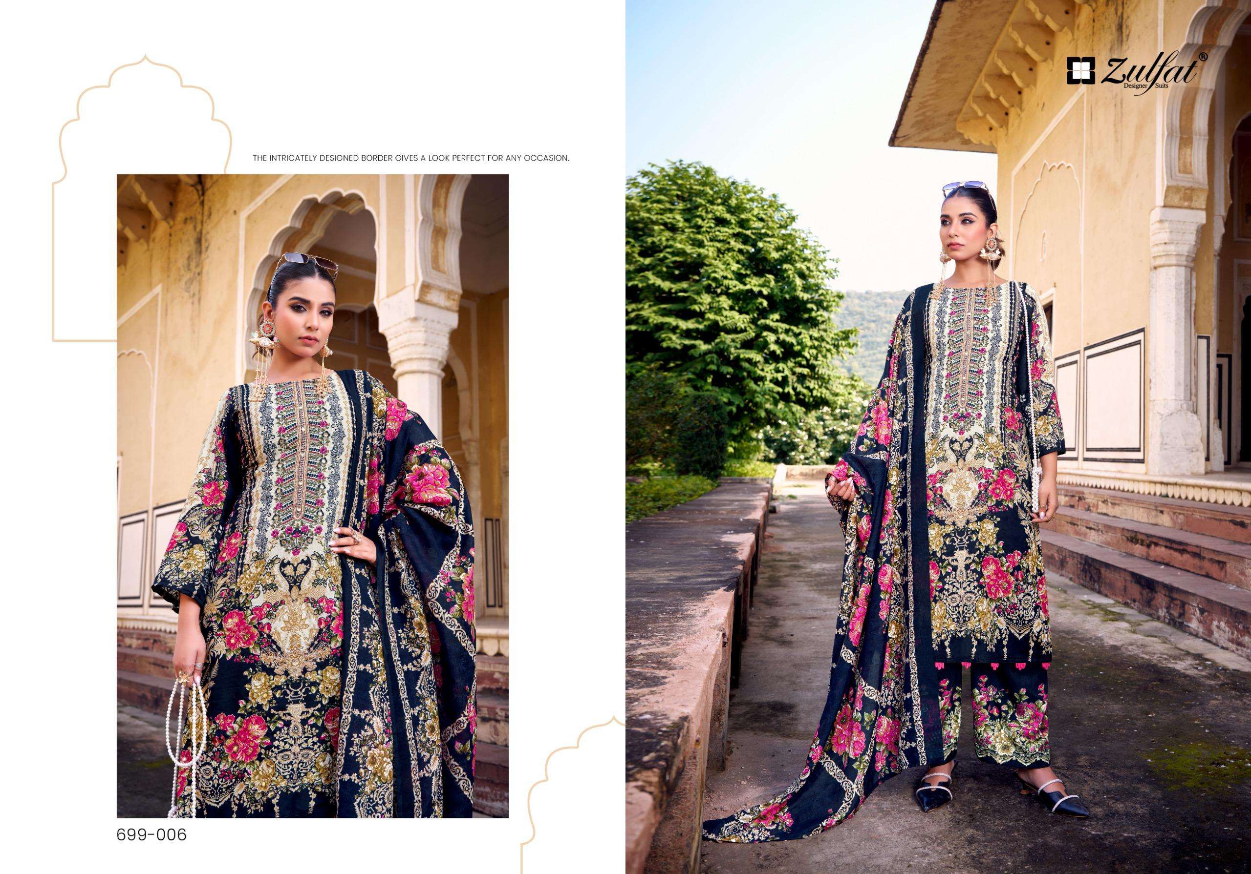 ZULFAT DESIGNER SUITS SHAHEENA RAYON FANCY WORKS SALWAR SUIT