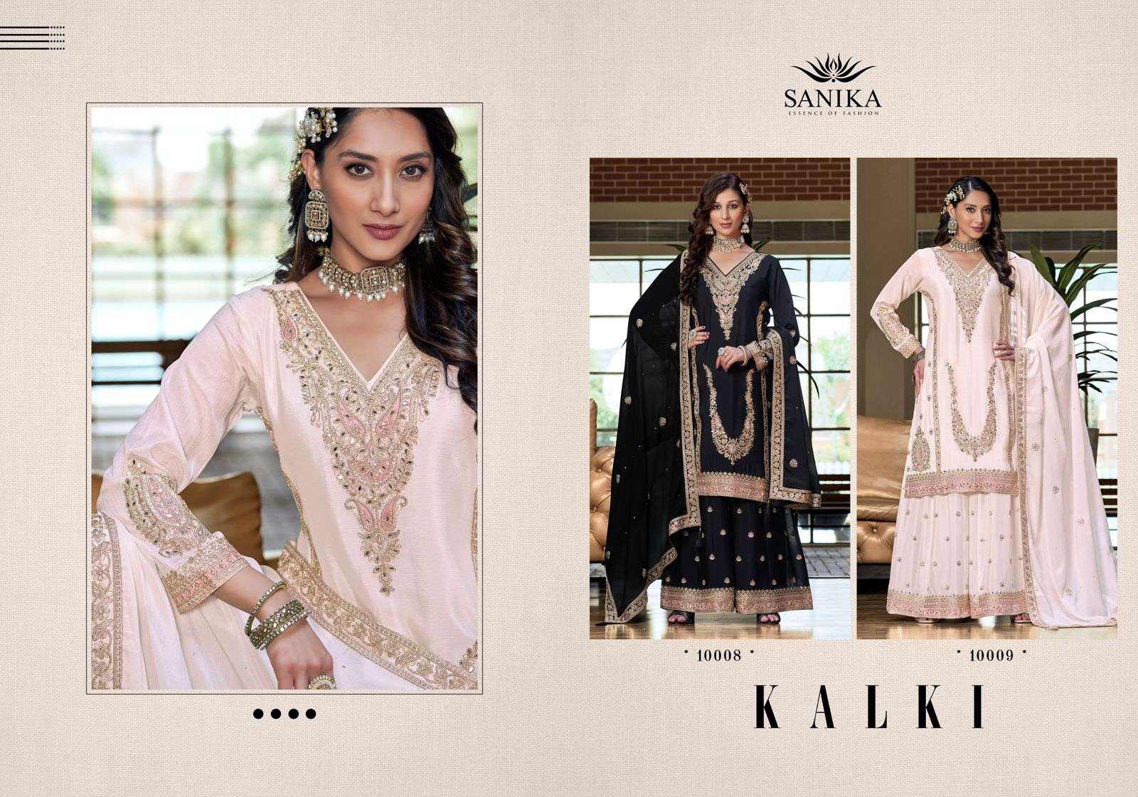 ️SANIKA FASHION KALKI SILK HEAVY DESINGER READY MADE FESTIVE WEAR SUIT