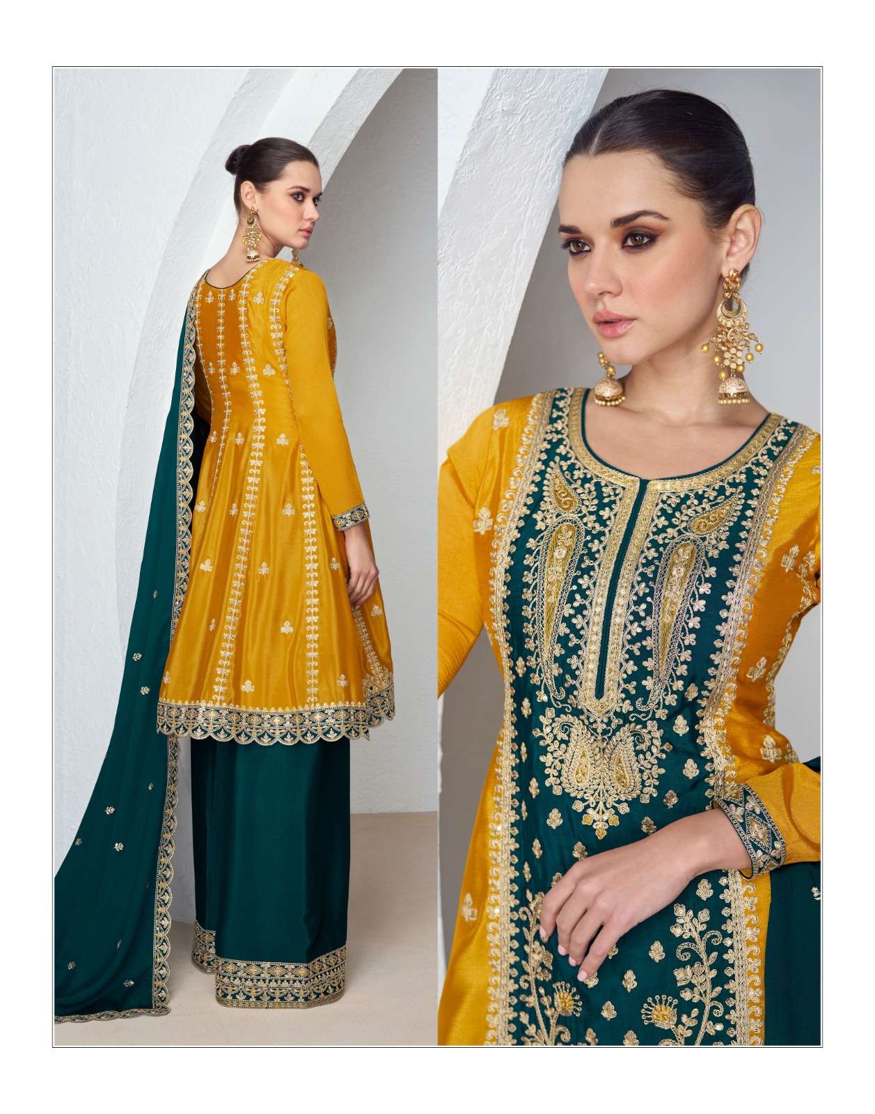 AASHIRWAD CREATION SHANAYA SILK WITH HEAVY DESIGNER PARTY WEAR SUIT