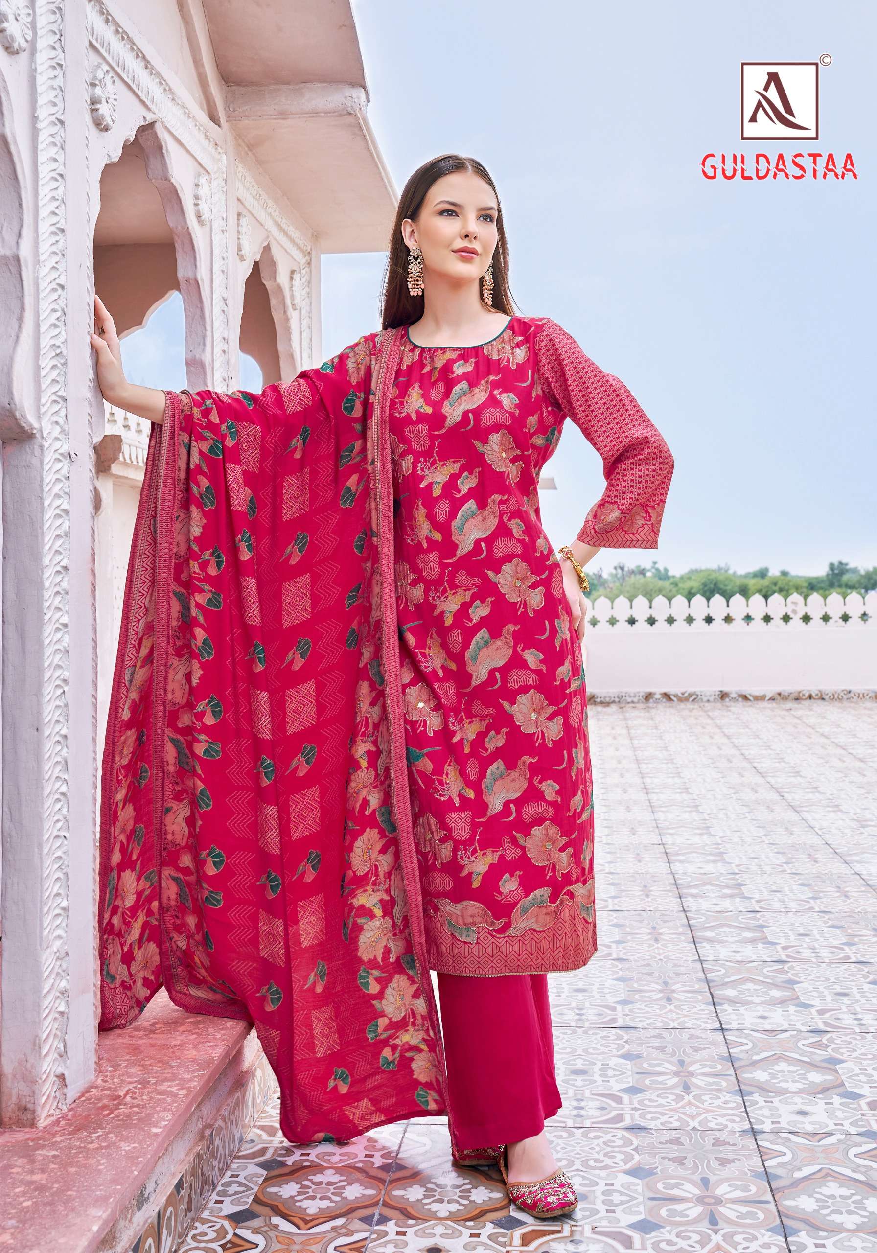 ALOK SUITS GULDASTA MODAL FABRIC FANCY DESIGNER WORK SUIT