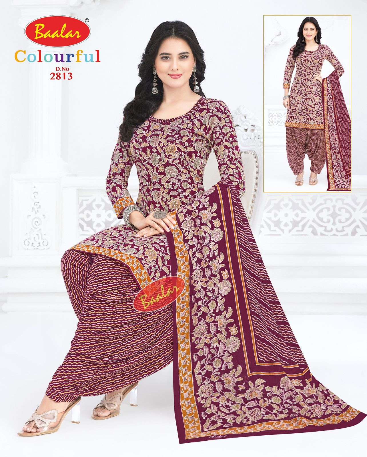 BAALAR COLURFULL PATIYALA VOL 28 COTTON PRINTED SALWAR SUIT