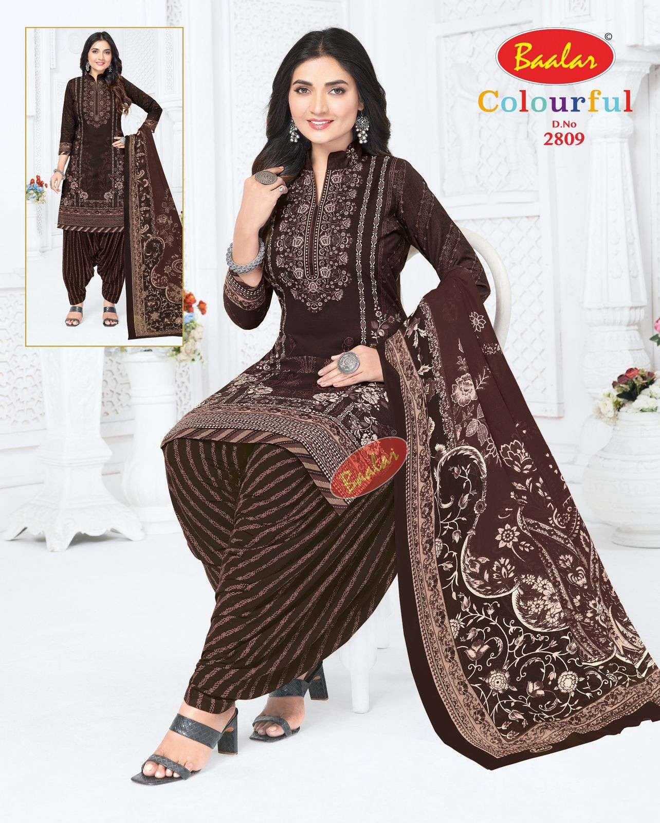 BAALAR COLURFULL PATIYALA VOL 28 COTTON PRINTED SALWAR SUIT