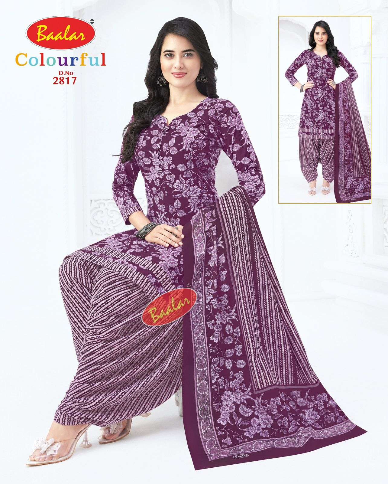 BAALAR COLURFULL PATIYALA VOL 28 COTTON PRINTED SALWAR SUIT