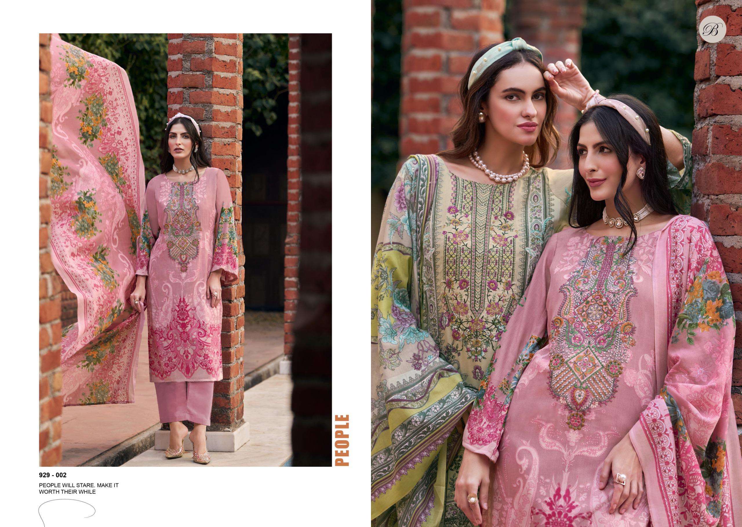 BELLIZA DESIGNER STUDIO RIWAYAT VOL 15 VISCOSE DIGITAL PRINT WITH FANCY WORK SUIT