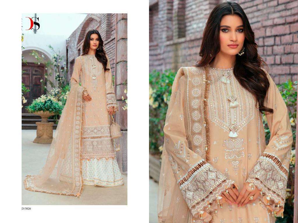 DEEPSY SUITS ANAYA EMBROIDERED COLLECTION 23 COTTON EMBROIDERED SUIT