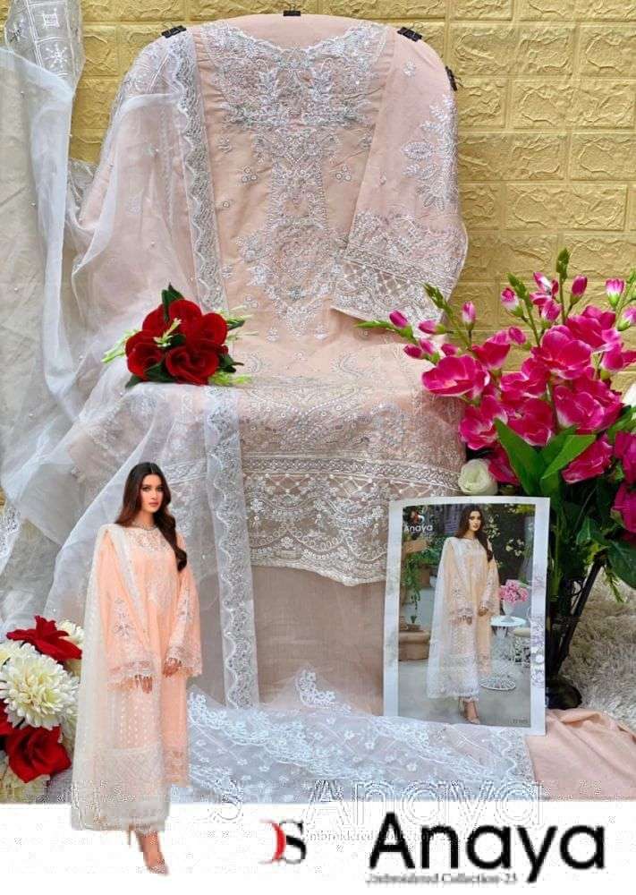 DEEPSY SUITS ANAYA EMBROIDERED COLLECTION 23 COTTON EMBROIDERED SUIT