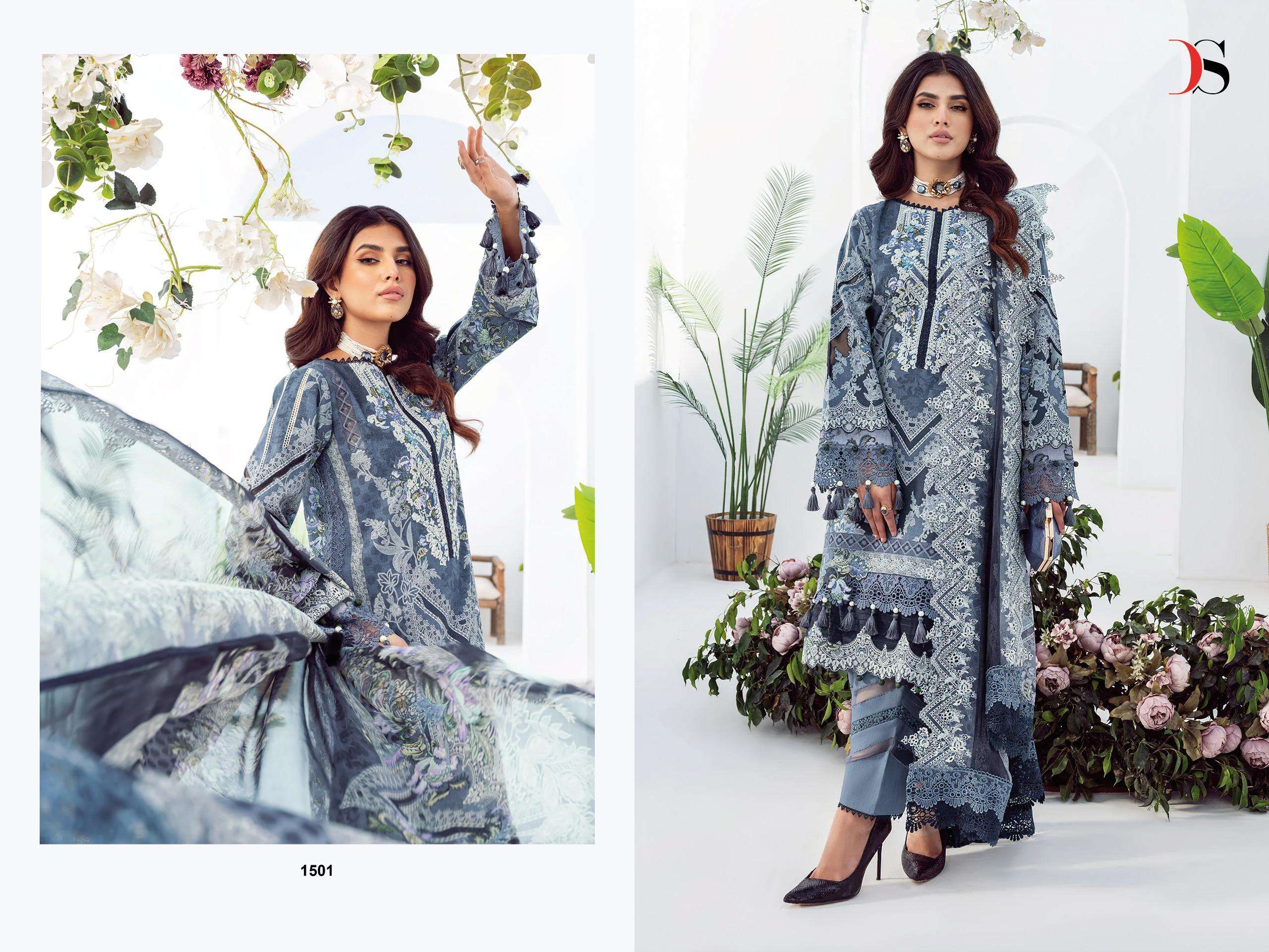 DEEPSY SUITS JADE NEEDLE WONDER 25 VOL 4 COTTON DESIGNER WORK SALWAR KAMEEZ 