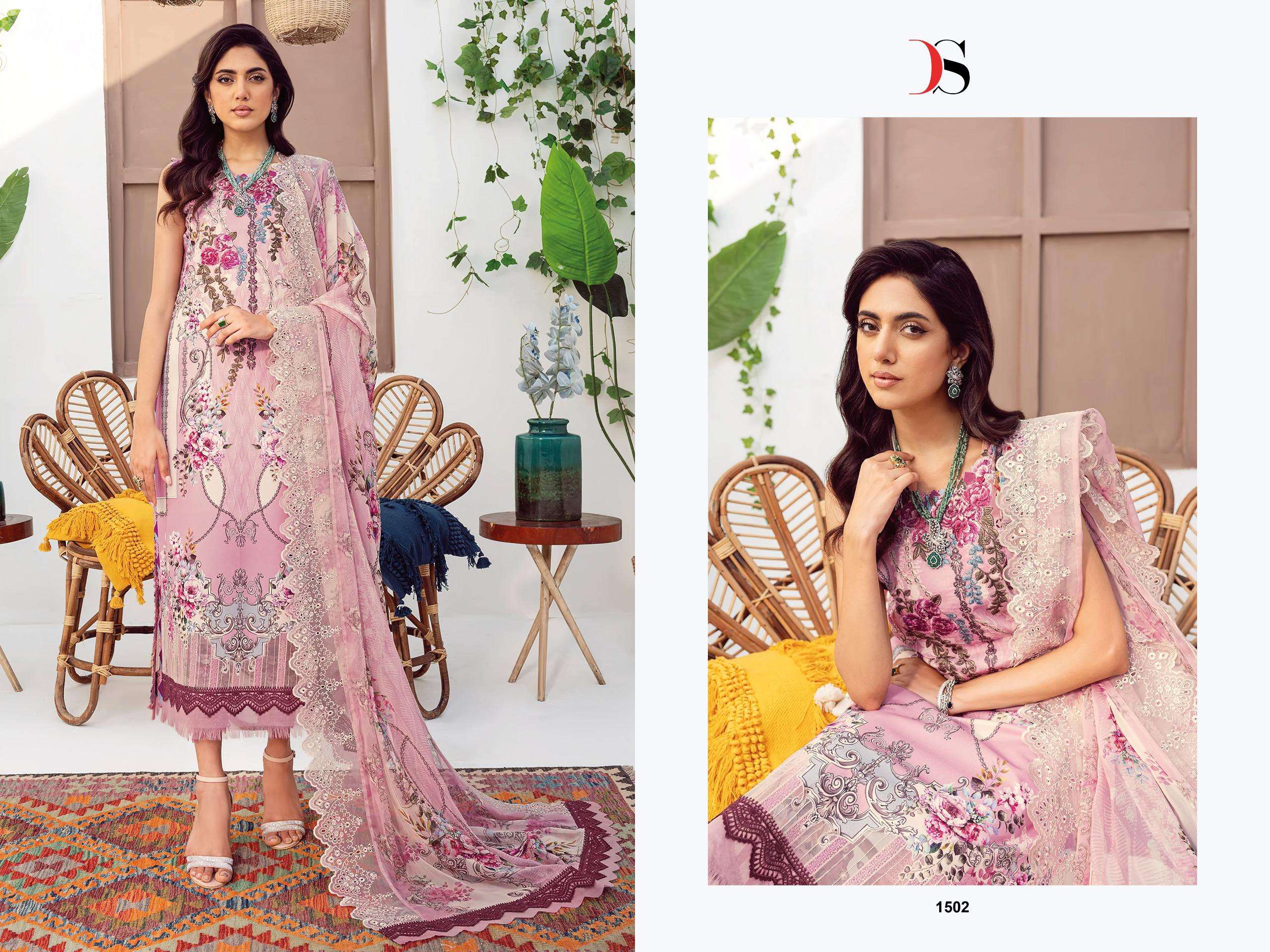 DEEPSY SUITS JADE NEEDLE WONDER 25 VOL 4 COTTON DESIGNER WORK SALWAR KAMEEZ 