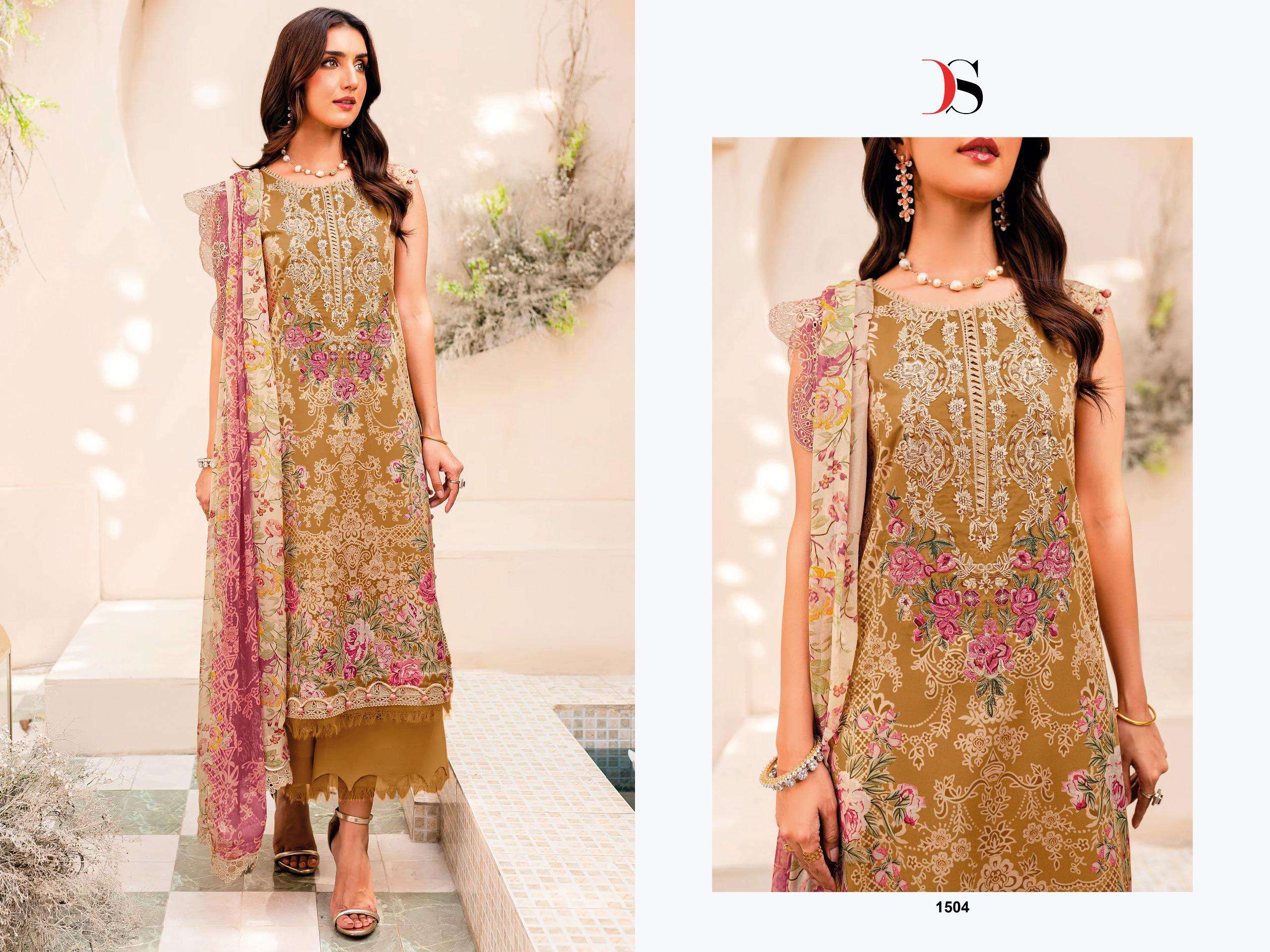 DEEPSY SUITS JADE NEEDLE WONDER 25 VOL 4 COTTON DESIGNER WORK SALWAR KAMEEZ 