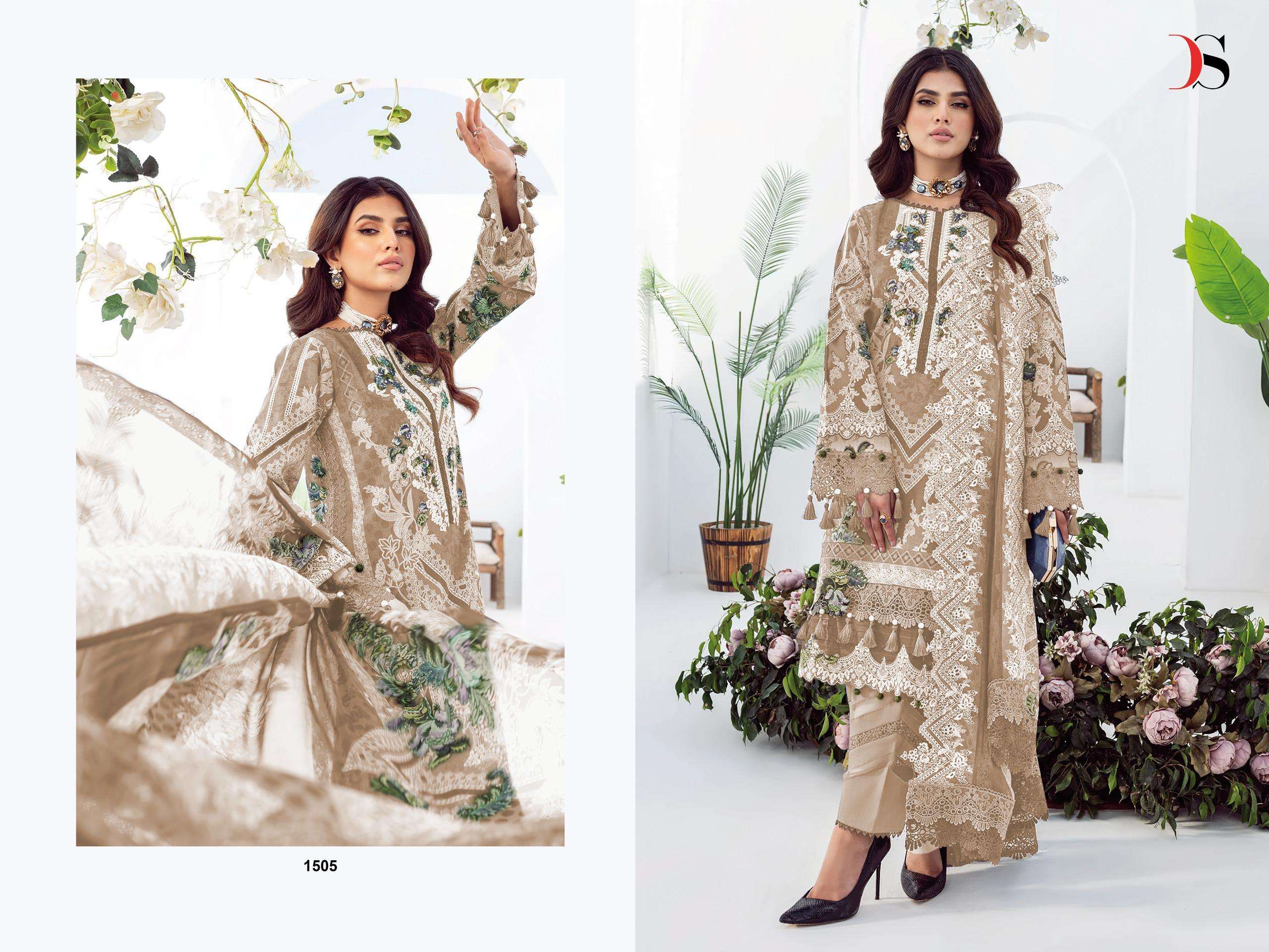 DEEPSY SUITS JADE NEEDLE WONDER 25 VOL 4 COTTON DESIGNER WORK SALWAR KAMEEZ 
