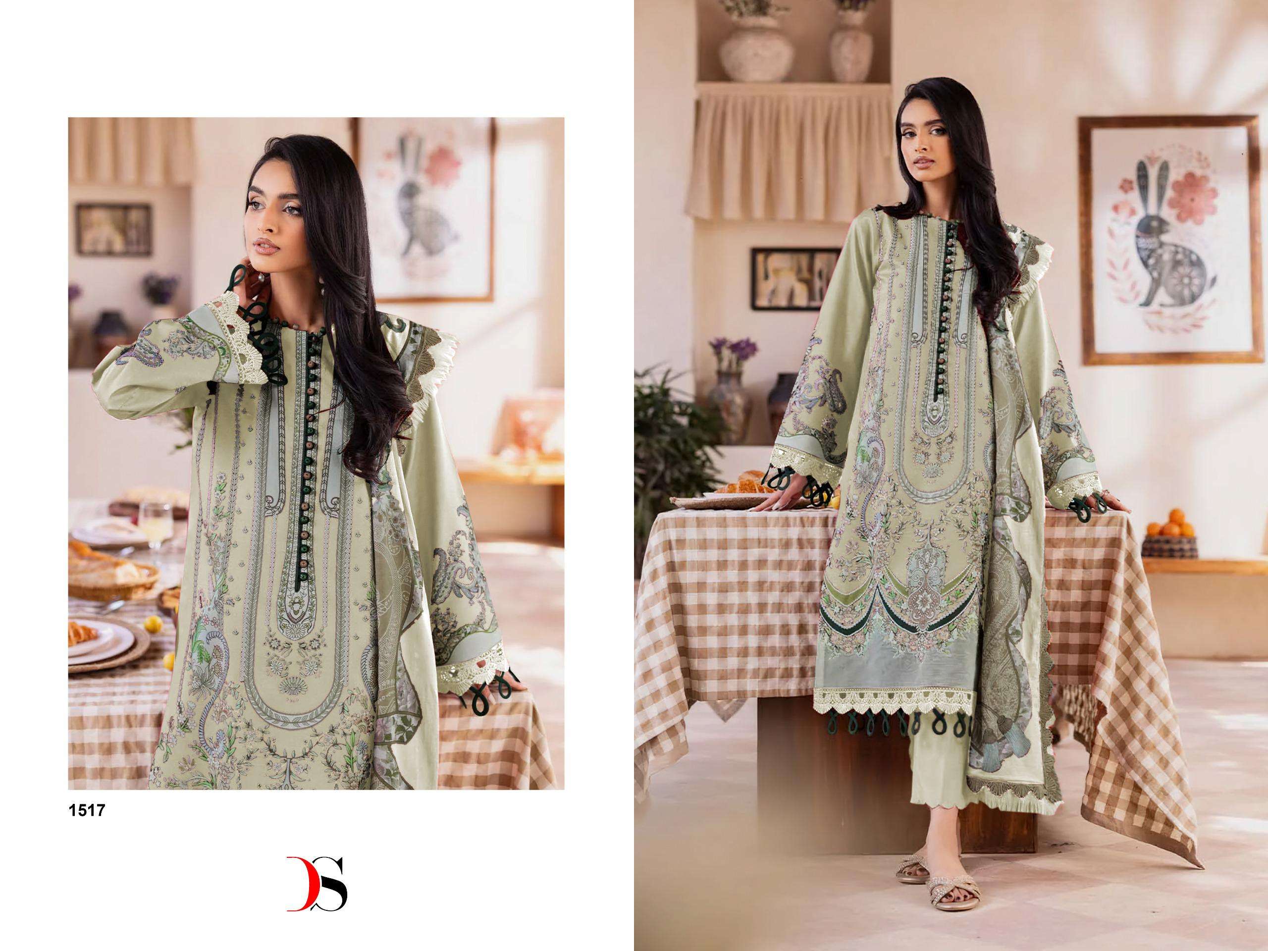 DEEPSY SUITS JADE URBAN LAWN 25 VOL 6 COTTON EMBROIDERY WORK SALWAR KAMEEZ 