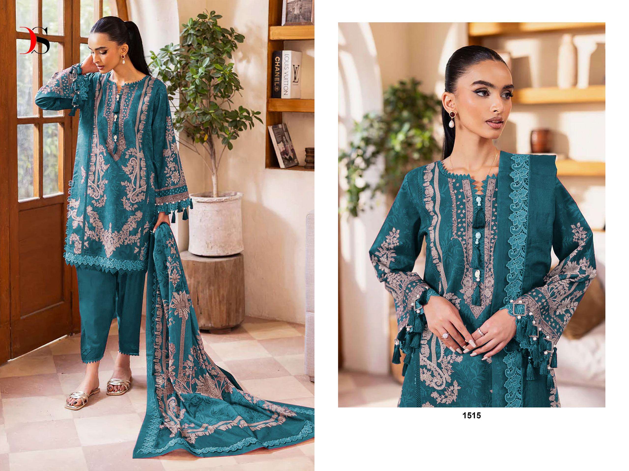 DEEPSY SUITS JADE URBAN LAWN 25 VOL 6 COTTON EMBROIDERY WORK SALWAR KAMEEZ 