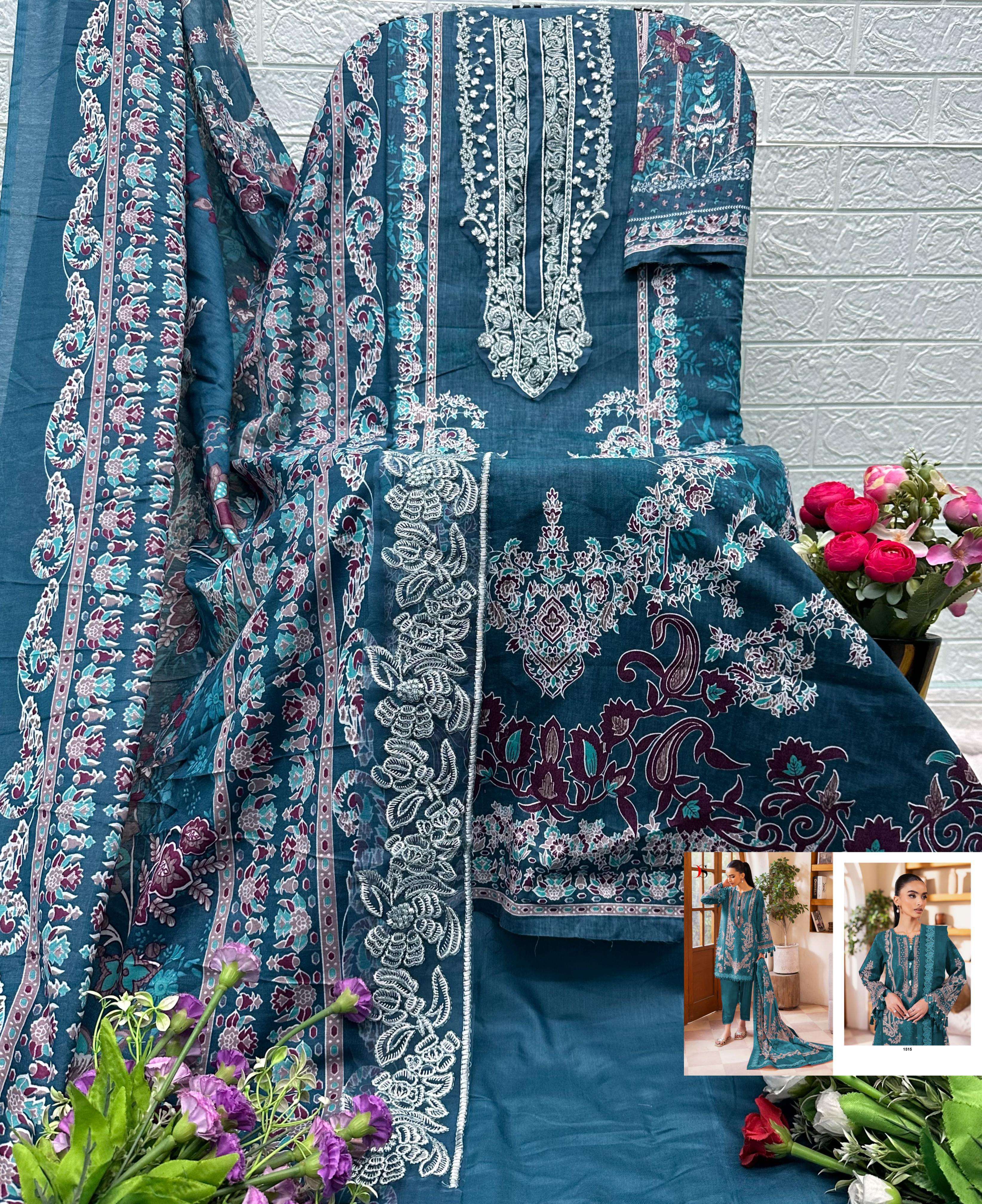 DEEPSY SUITS JADE URBAN LAWN 25 VOL 6 COTTON EMBROIDERY WORK SALWAR KAMEEZ 