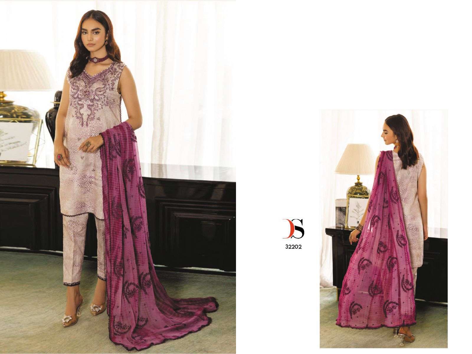 DEEPSY SUITS MAH E RUH COTTON EMBROIDERY DESIGNER WORK SALWAR KAMEEZ 