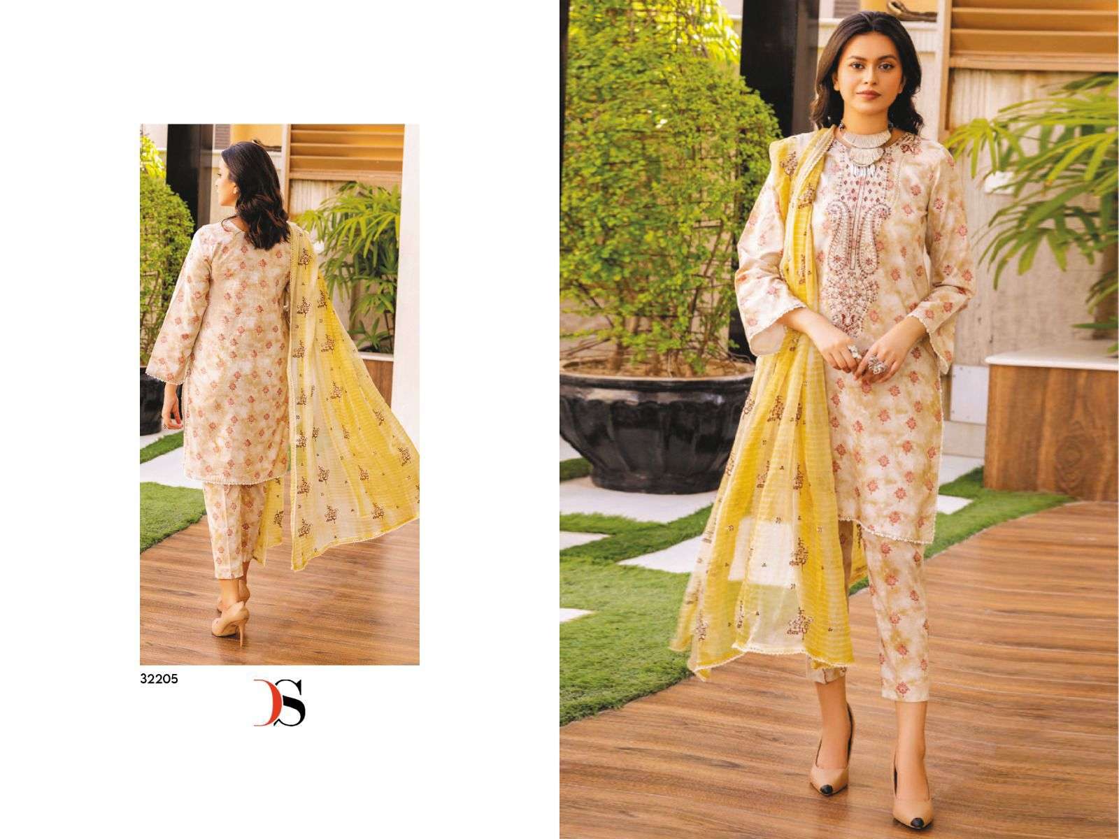 DEEPSY SUITS MAH E RUH COTTON EMBROIDERY DESIGNER WORK SALWAR KAMEEZ 