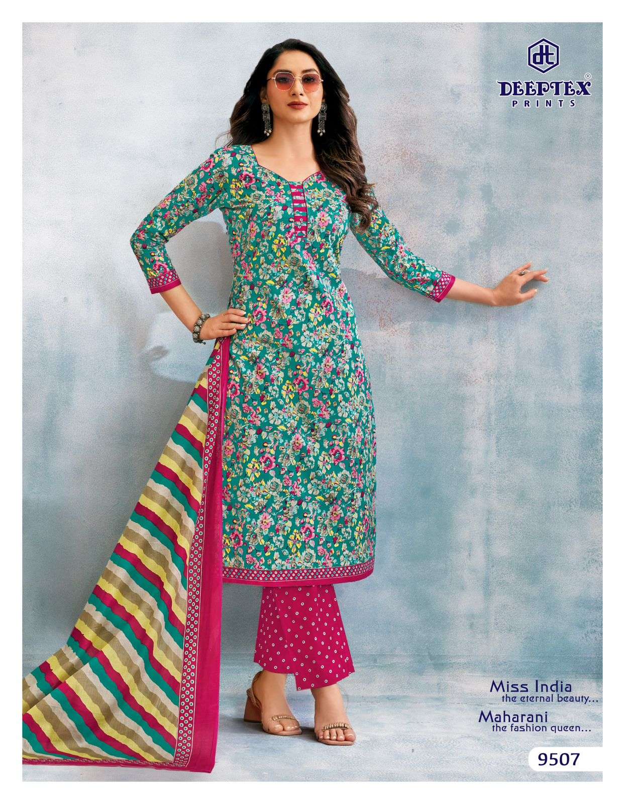 DEEPTEX PRINTS MISS INDIA VOL 95 COTTON PRINTED SALWAR SUIT