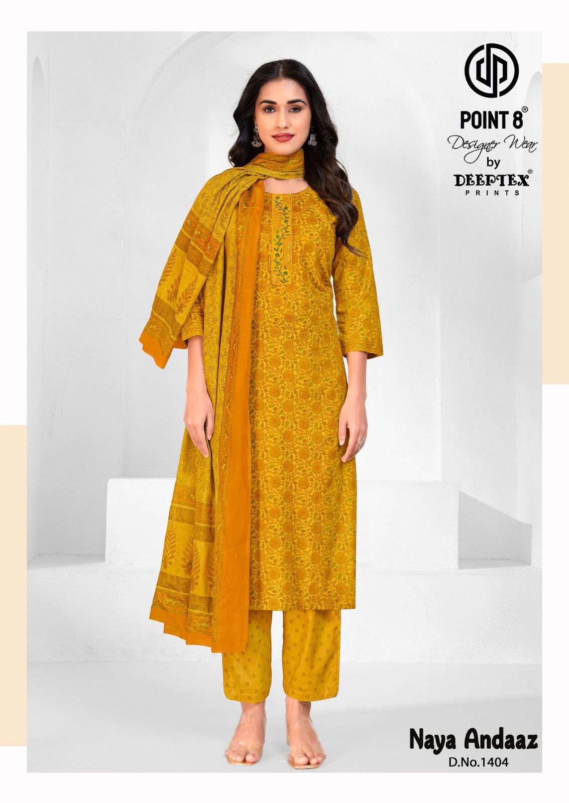 DEEPTEX PRINTS NAYA ANDAAZ VOL 14 COTTON PRINTED KURTI BOTTOM AND DUPATTA SET 