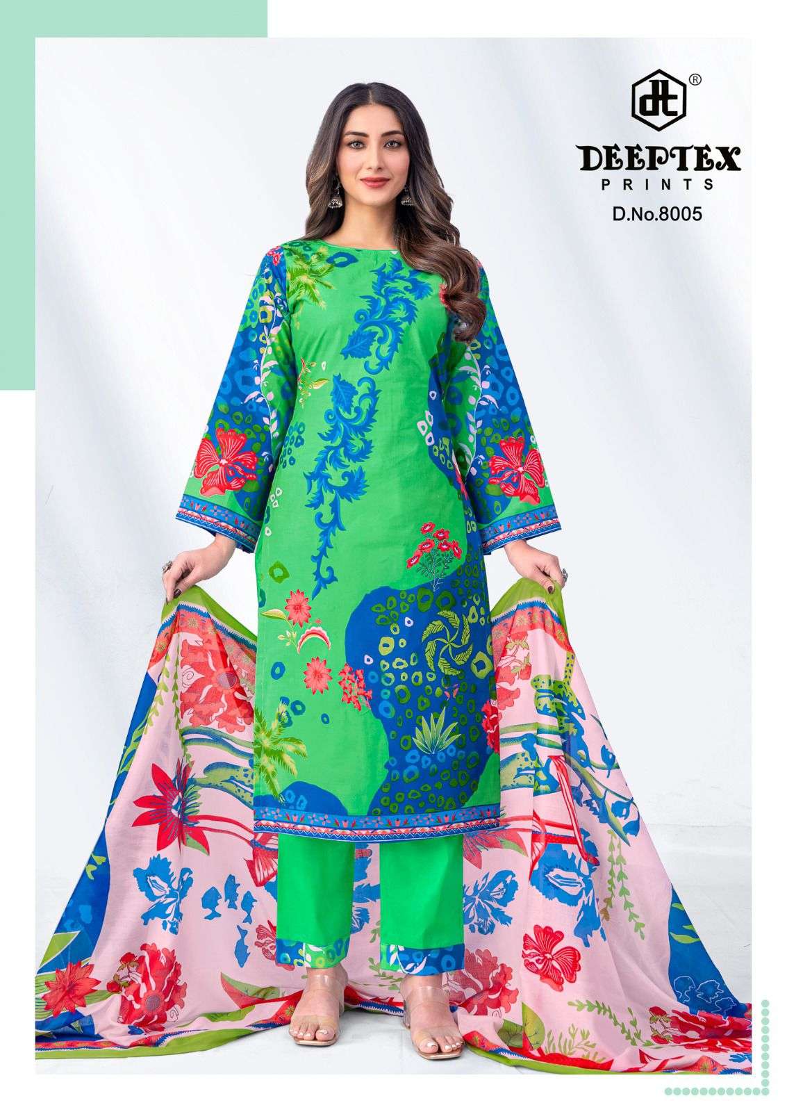 DEEPTEX PRINTS ROOHI ZARA VOL 8 LAWN COTTON DIGITAL PRINTS SALWAR SUIT