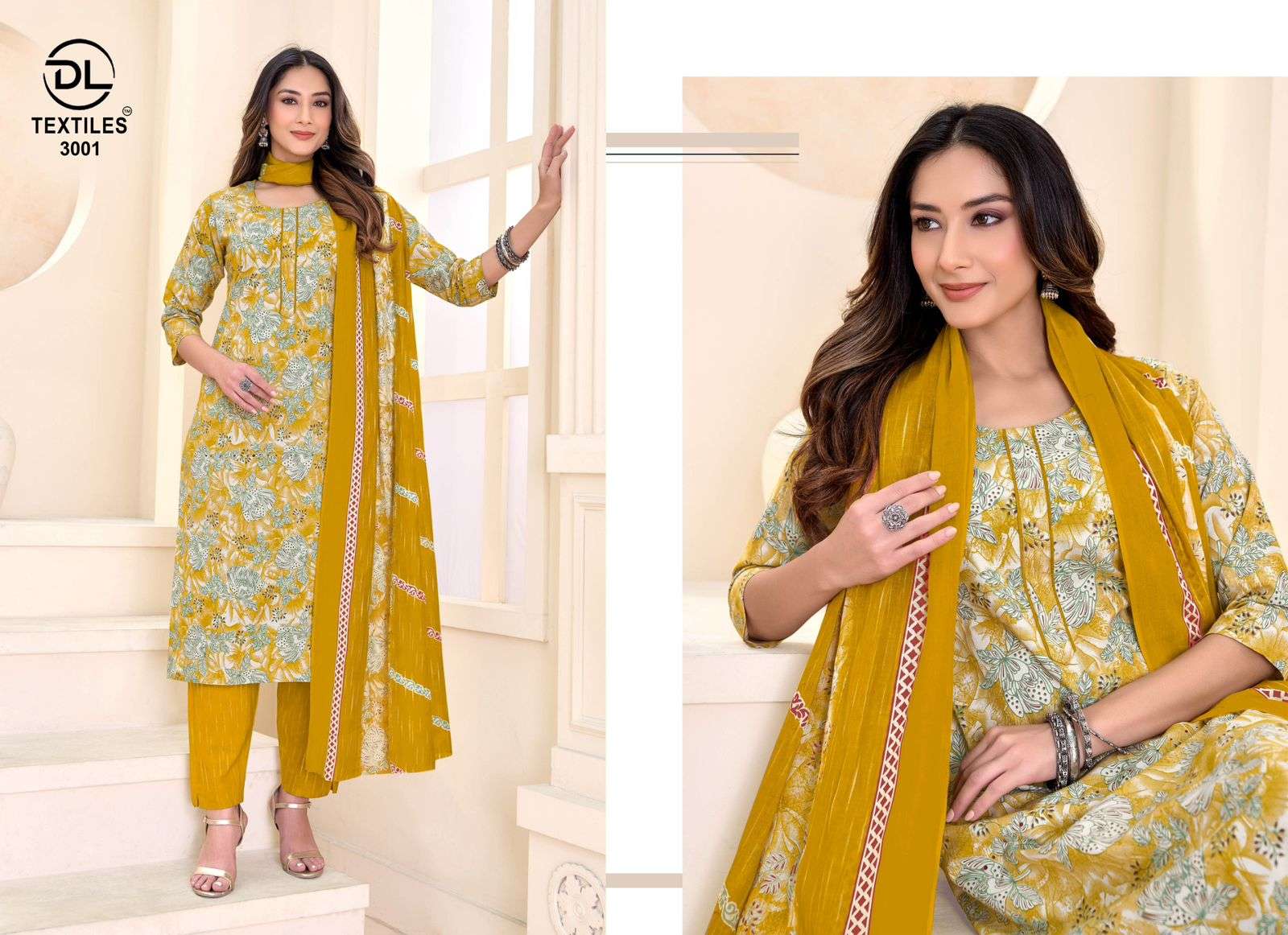 DL TEXTILES NAYARANG VOL 3 COTTON PRINTED LADIES 3PIECE SET COLLECTION 