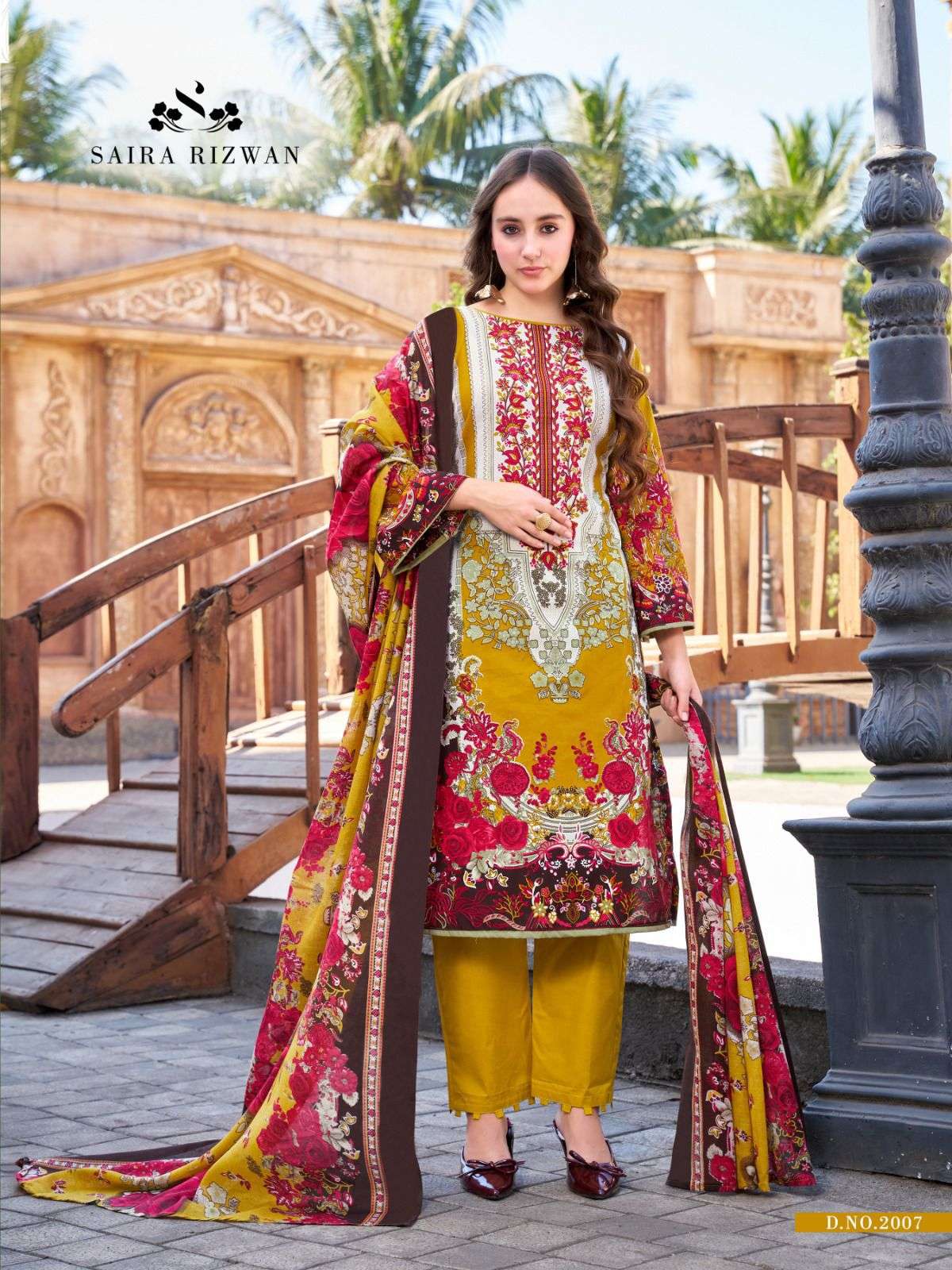 FALAK INTERNATIONAL SAIRA RIZWAN VOL 2 COTTON DIGITAL KARACHI PRINT SALWAR SUIT