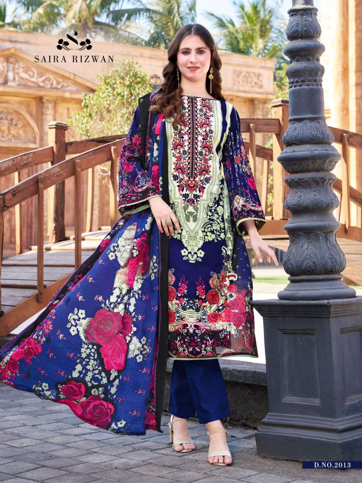 FALAK INTERNATIONAL SAIRA RIZWAN VOL 2 COTTON DIGITAL KARACHI PRINT SALWAR SUIT