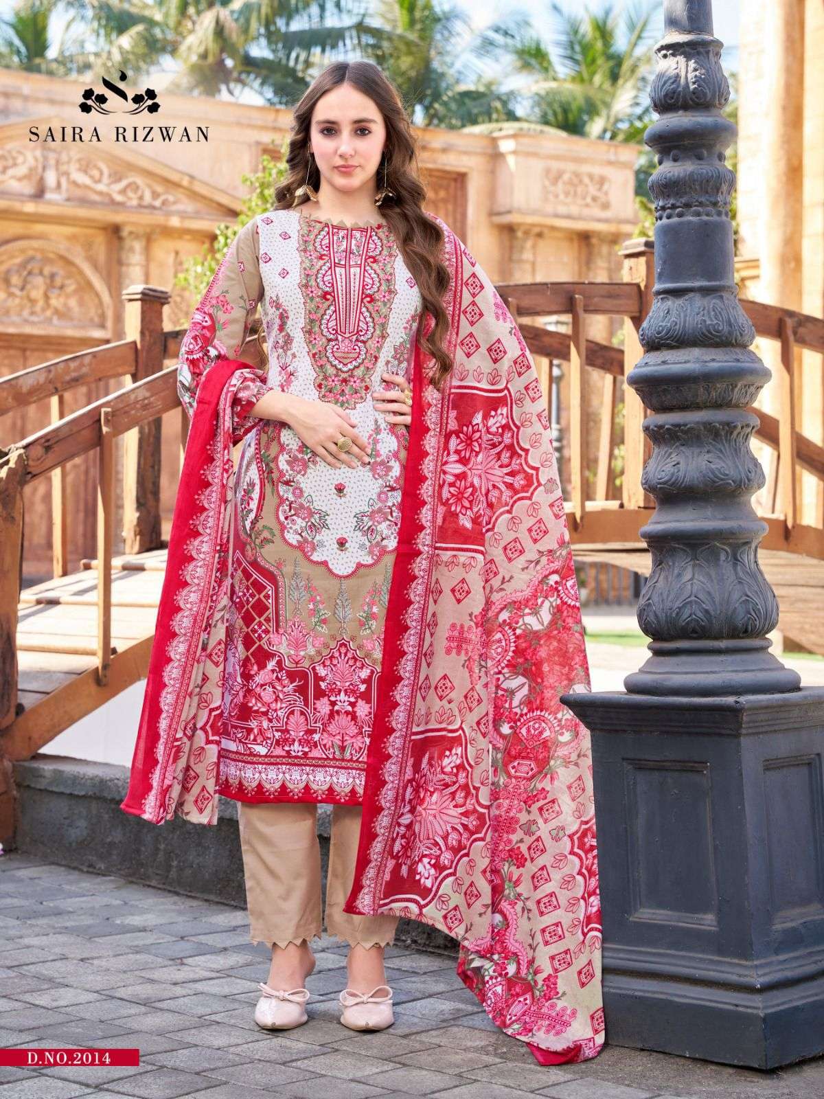 FALAK INTERNATIONAL SAIRA RIZWAN VOL 2 COTTON DIGITAL KARACHI PRINT SALWAR SUIT