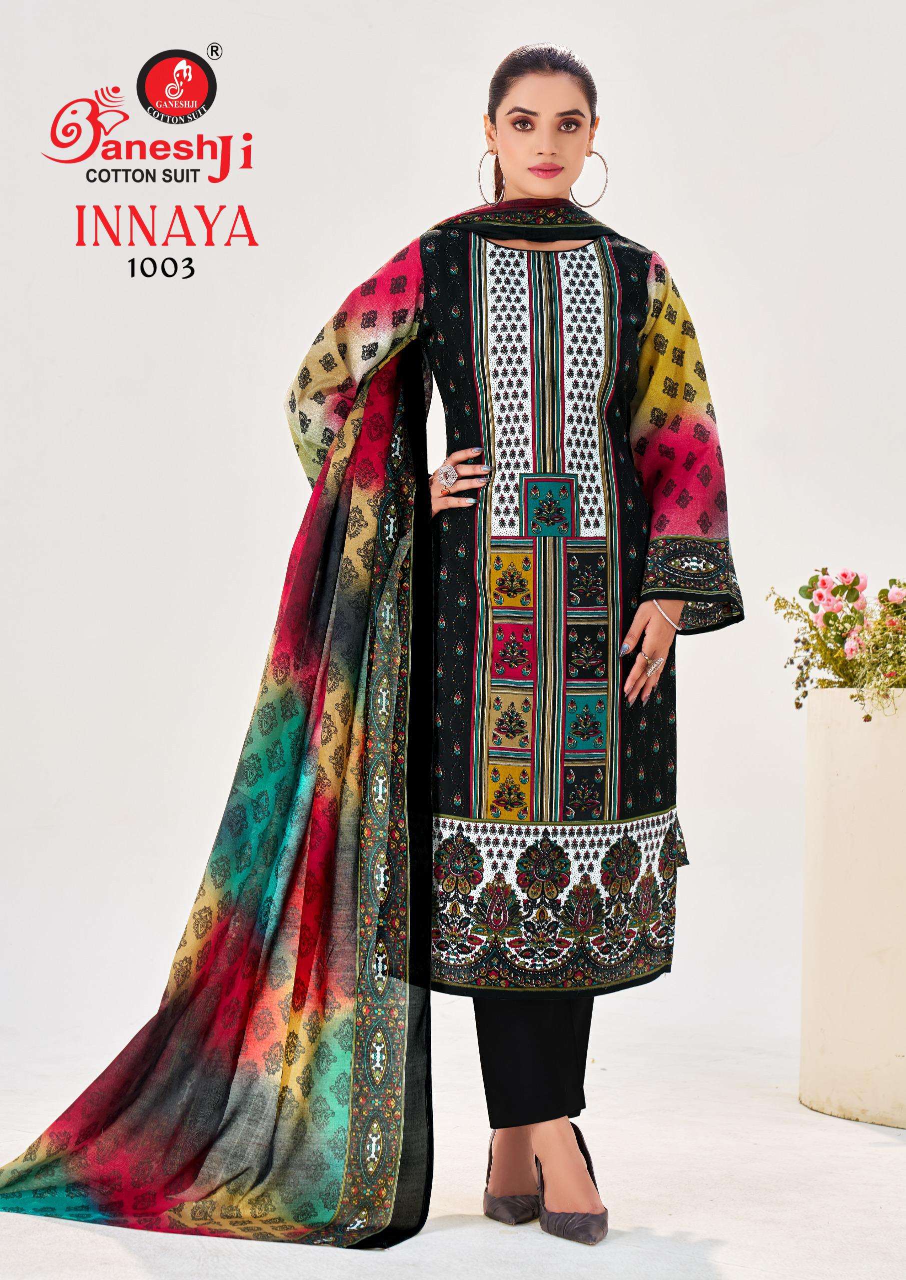 GANESHJI INNAYA VOL 1 COTTON DIGITAL PRINTS DRESS 