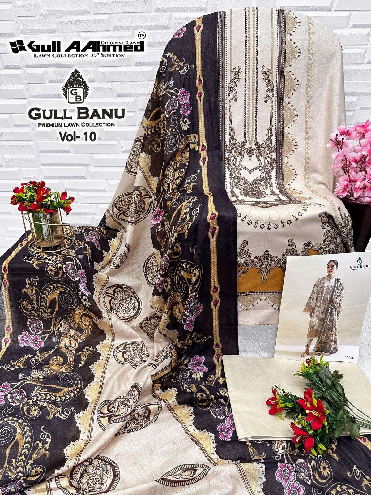 GULL AAHMED GULL BANU VOL 10 COTTON DIGITAL PRINTS SALWAR SUIT