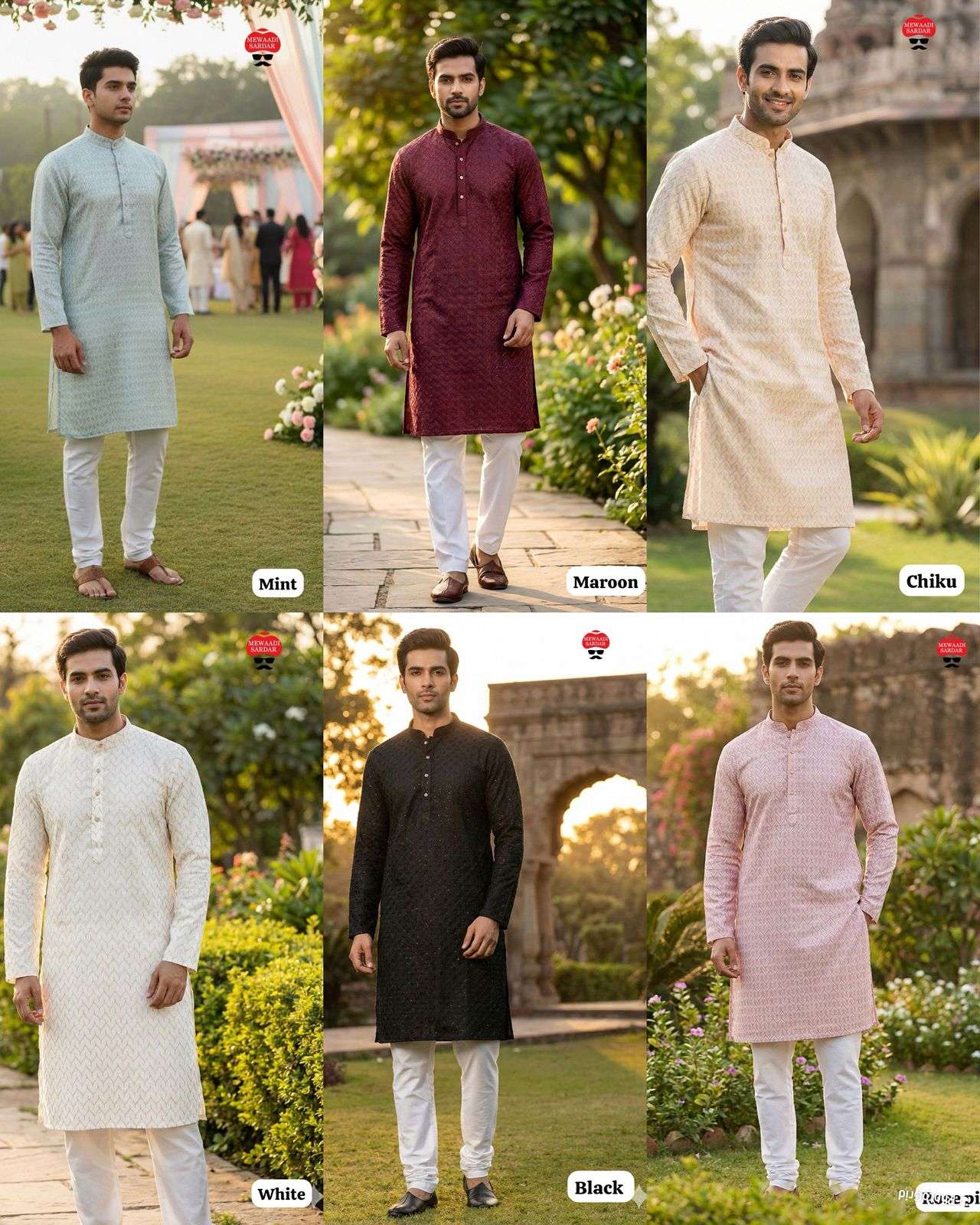 INLI DHURANDHAR SILK FANCY MENS FESTIVE WEAR KURTA WITH PYJAMA PAIR 
