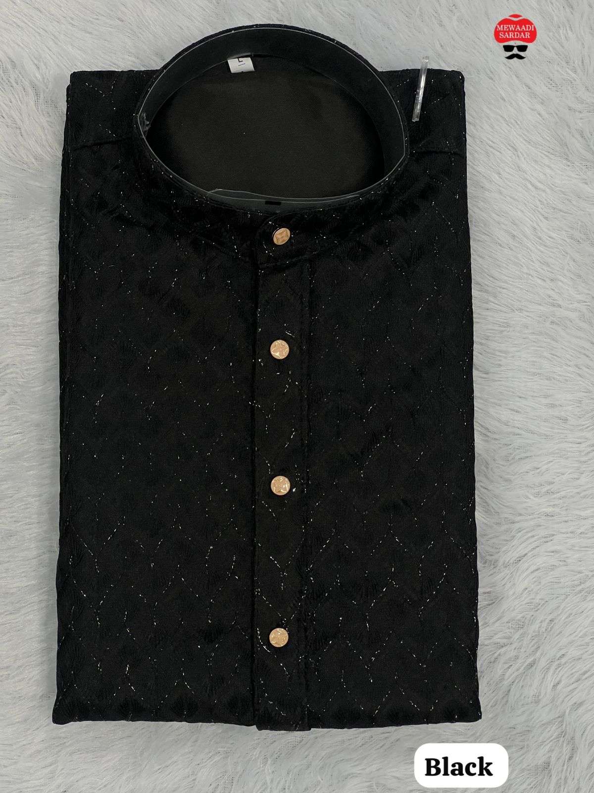 INLI DHURANDHAR SILK FANCY MENS FESTIVE WEAR KURTA WITH PYJAMA PAIR 